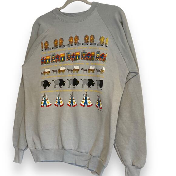 Vintage 1989 Gray Montana Centennial Celebration Crew Neck Sweatshirt Size XL - Picture 16 of 16